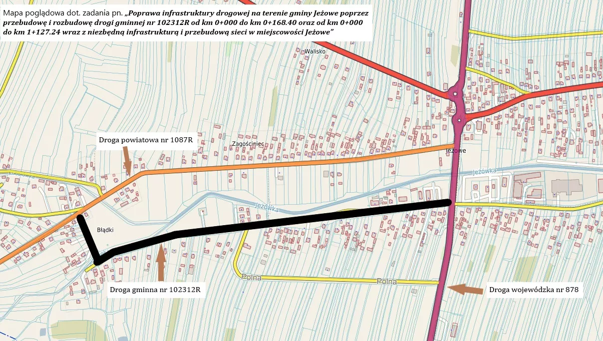 Informacja o zamknięciu drogi nr 102312R Jeżowe-Zagościniec