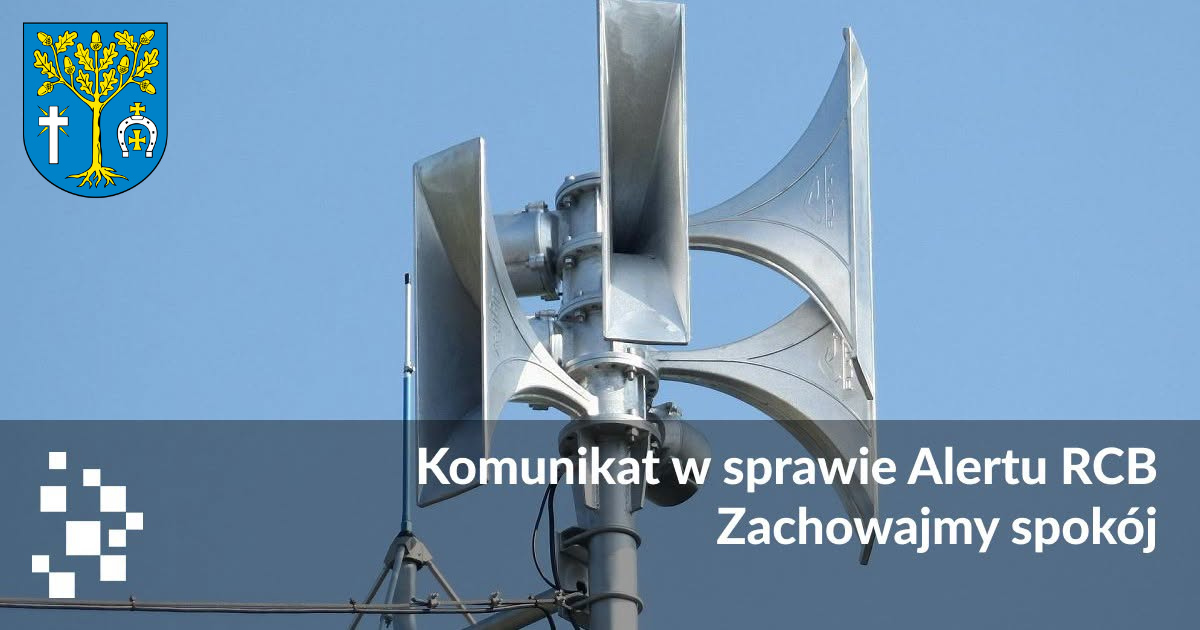 KOMUNIKAT W SPRAWIE SYREN ALARMOWYCH