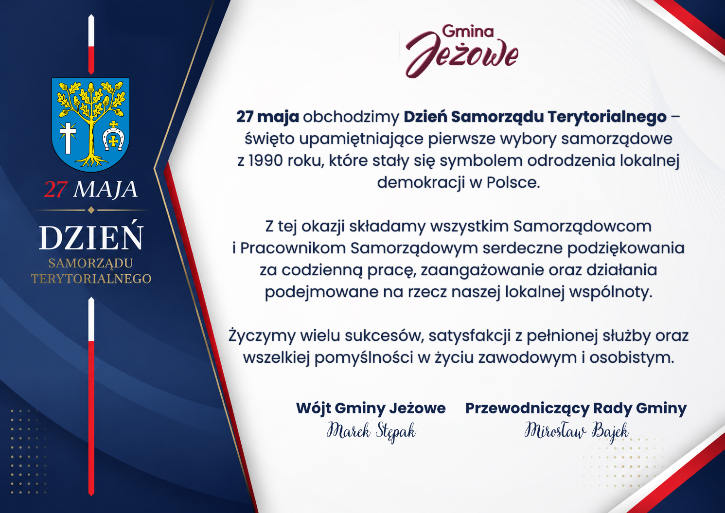 Dzień Samorządu Terytorialnego 27 maja 2026