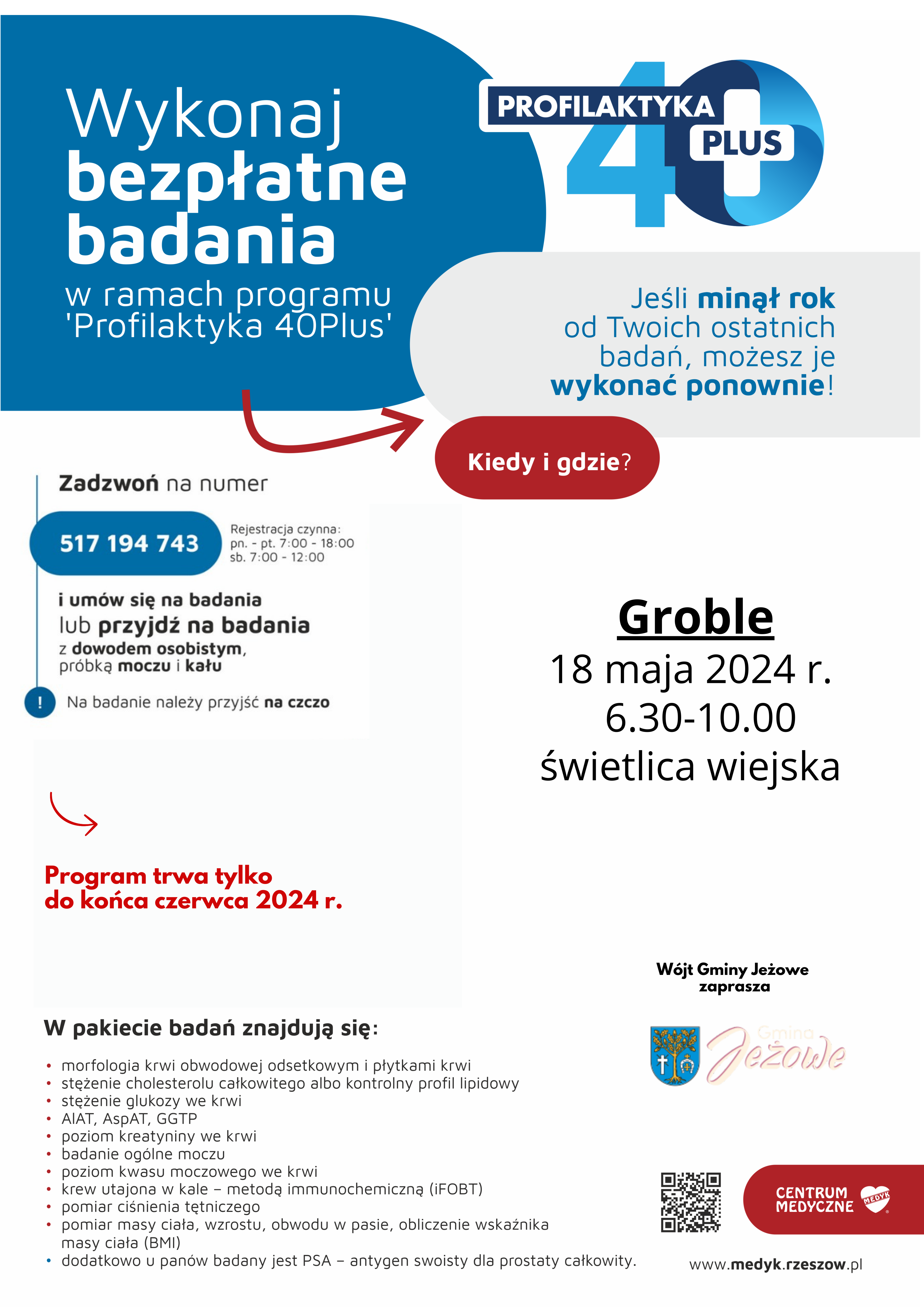  Wykonaj bezpłatne badania w ramach programu "Profilaktyka 40Plus"