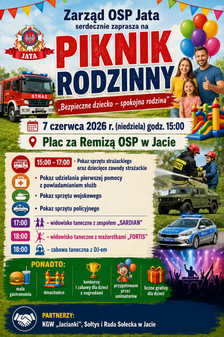 Piknik rodzinny „Bezpieczne dziecko – spokojna rodzina” 