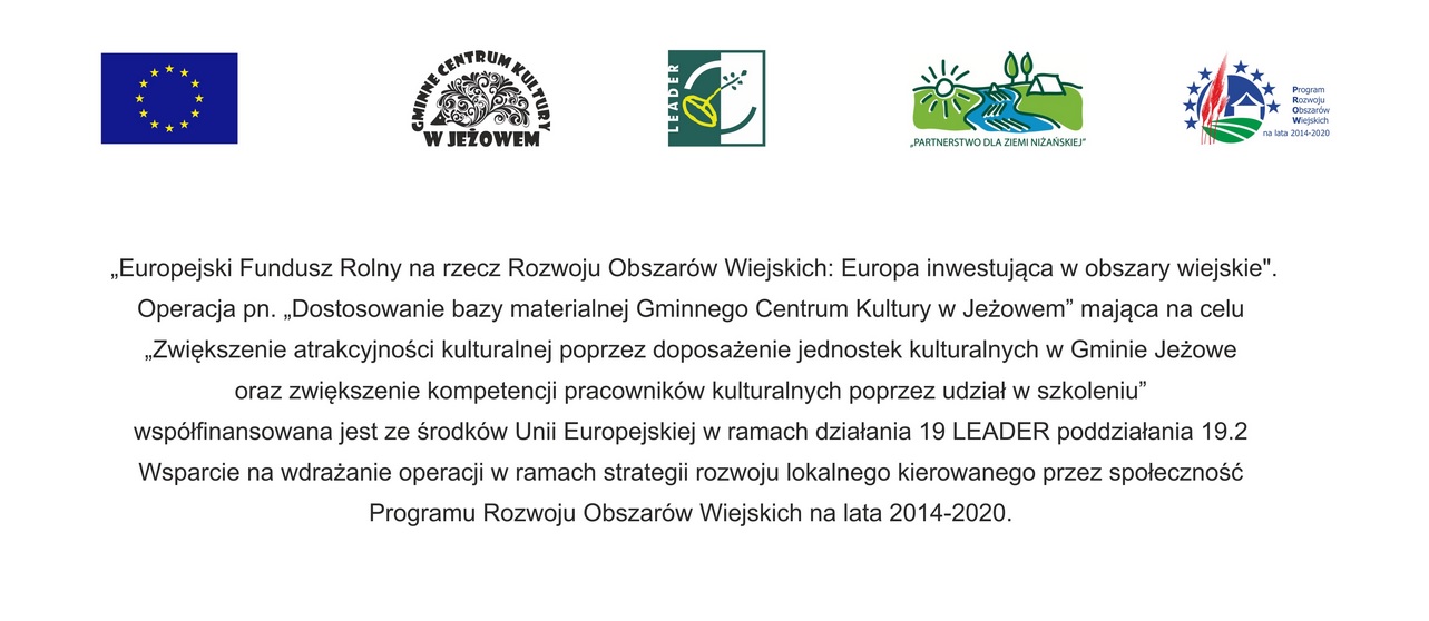 „Dostosowanie bazy materialnej Gminnego Centrum Kultury w Jeżowem” - zakończenie projektu