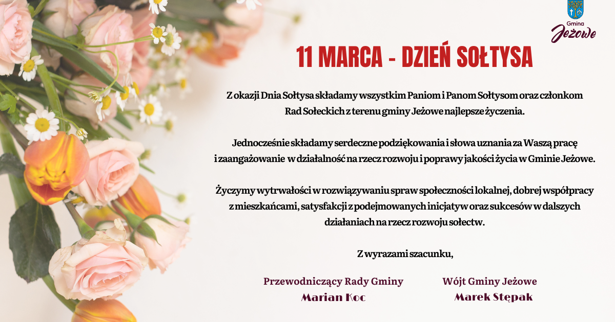 Życzenia z okazji Dnia Sołtysa