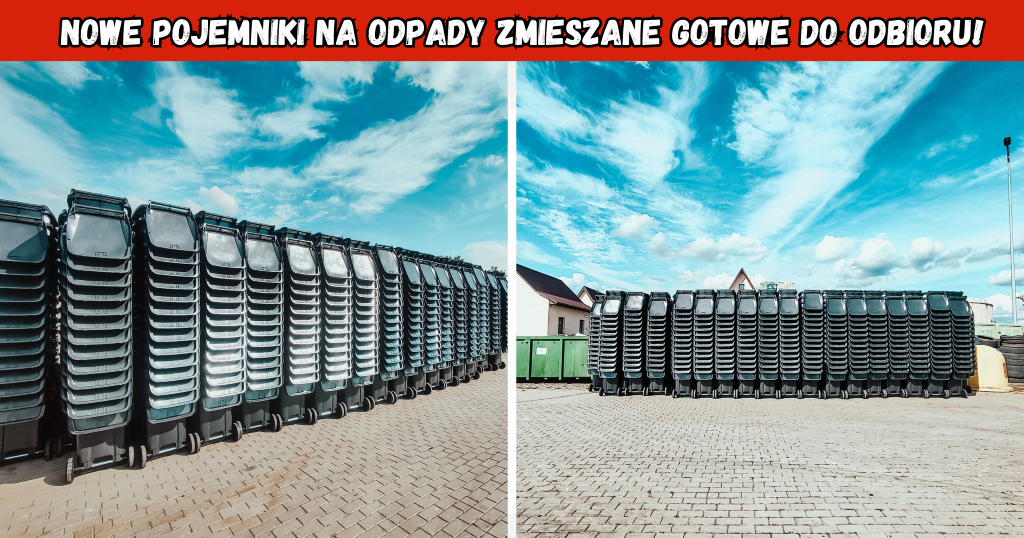 Ostatnie 2 tygodnie na odbiór darmowych pojemników na odpady zmieszane