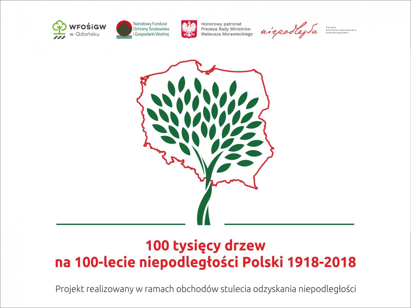100 drzew na 100-lecie odzyskania niepodległości przez Polskę