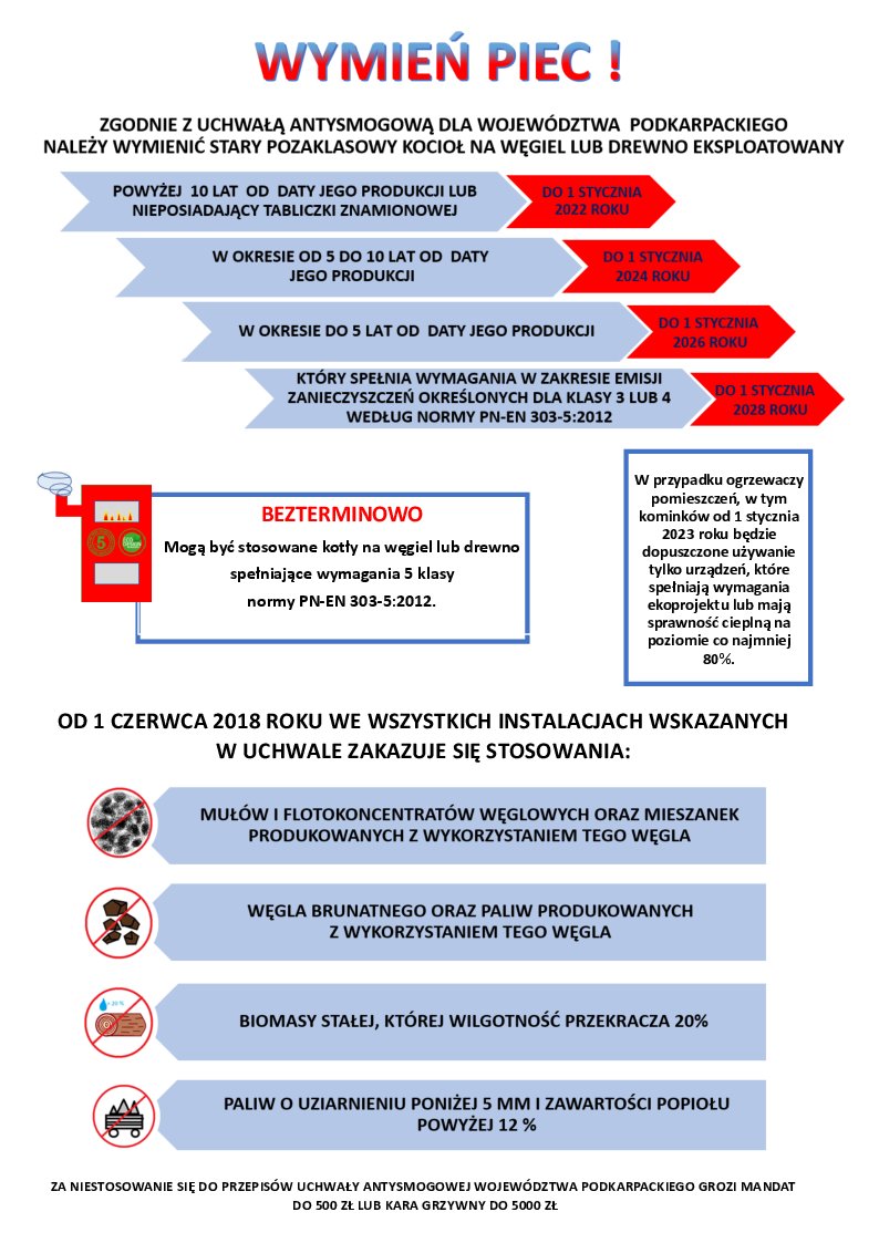 WEŹ ODPOWIEDZIALNOŚĆ, ZA POWIETRZE KTÓRYM WSZYSCY ODDYCHAMY! WYMIEŃ KOCIOŁ!