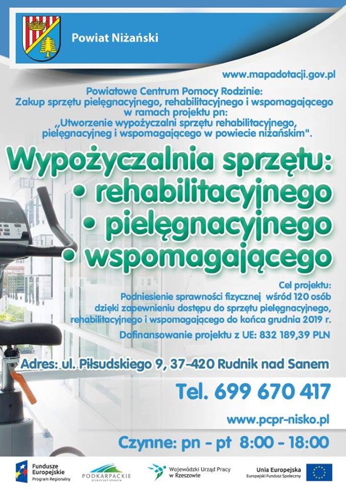 Powiat niżański otworzył bezpłatną wypożyczalnię sprzętu medycznego