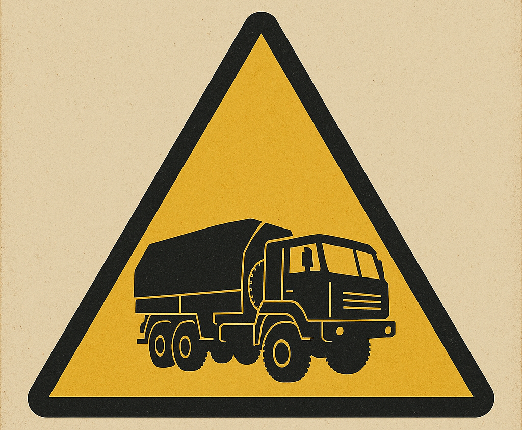 KOMUNIKAT  DOT. WZMOŻONEGO RUCHU POJAZDÓW WOJSKOWYCH