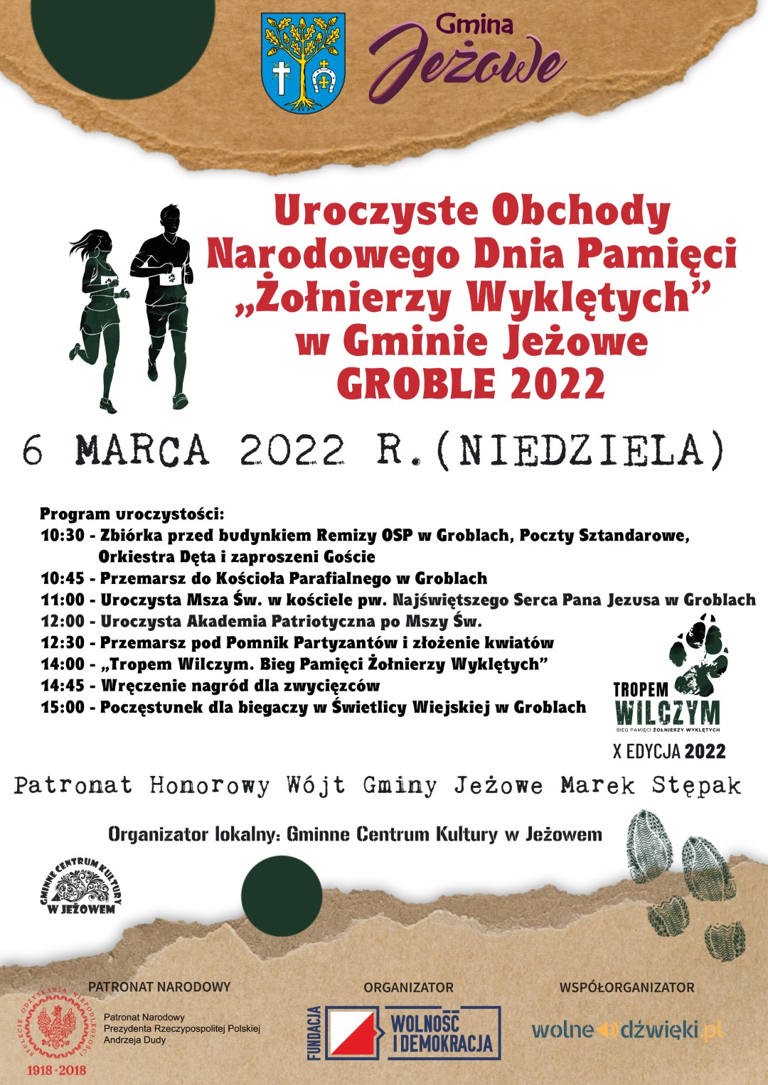 Uroczyste Obchody Narodowego Dnia Pamięci “Żołnierzy Wyklętych” w Gminie Jeżowe