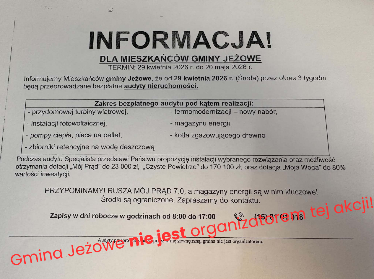 Uwaga Mieszkańcy! Apel o czujność!