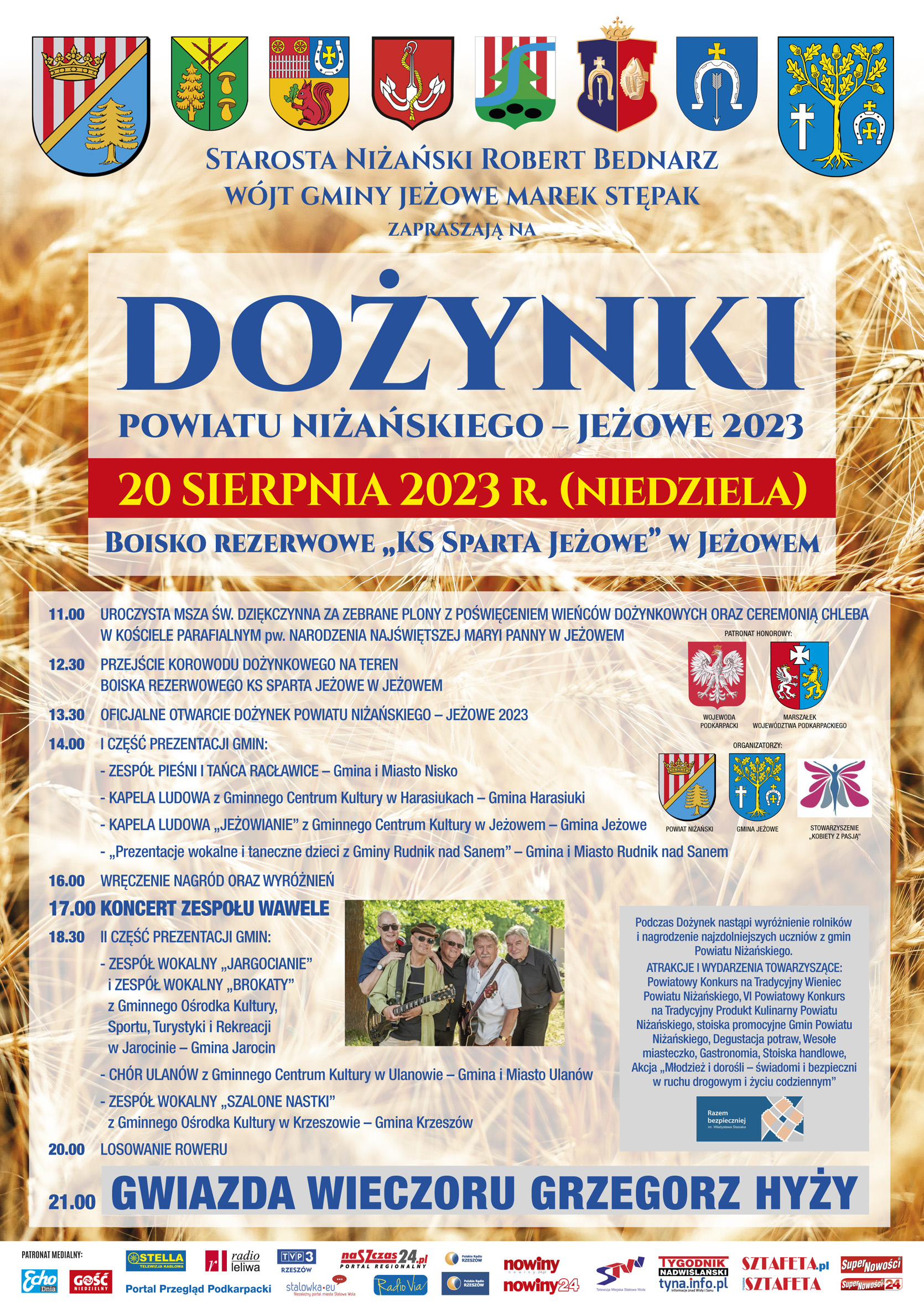 Dożynki Powiatu Niżańskiego - Jeżowe 2023.
