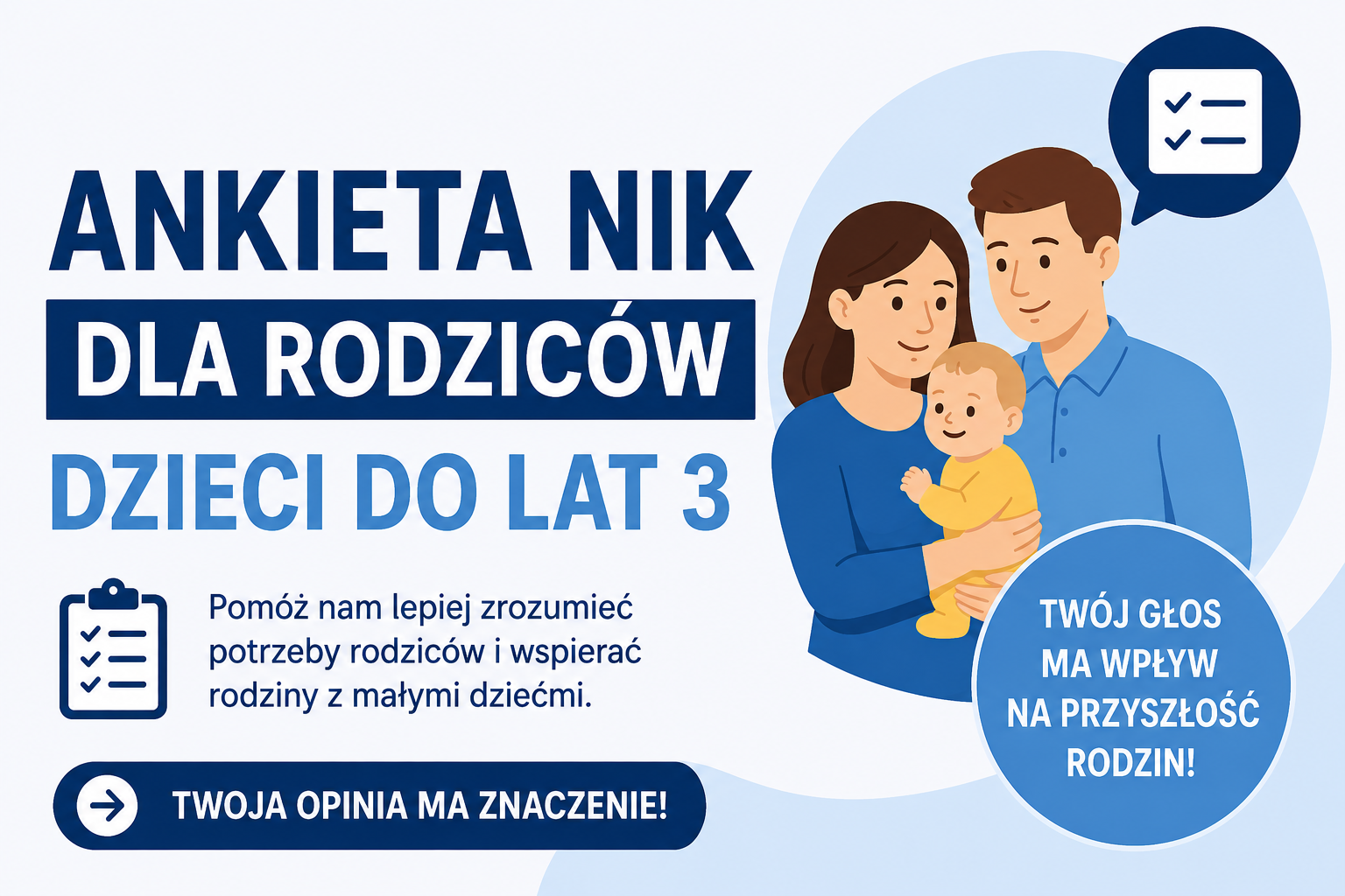 Ankieta NIK dla rodziców dzieci do lat 3