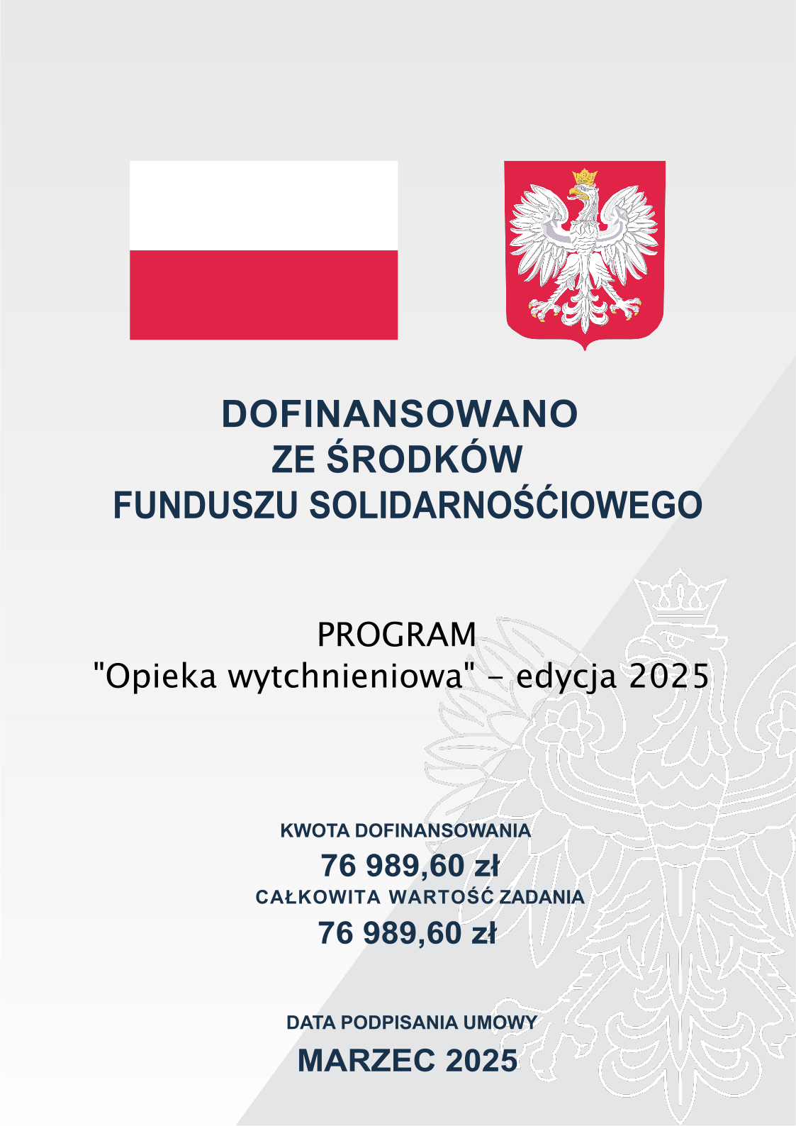 PROGRAM "Opieka wytchnieniowa" - edycja 2025