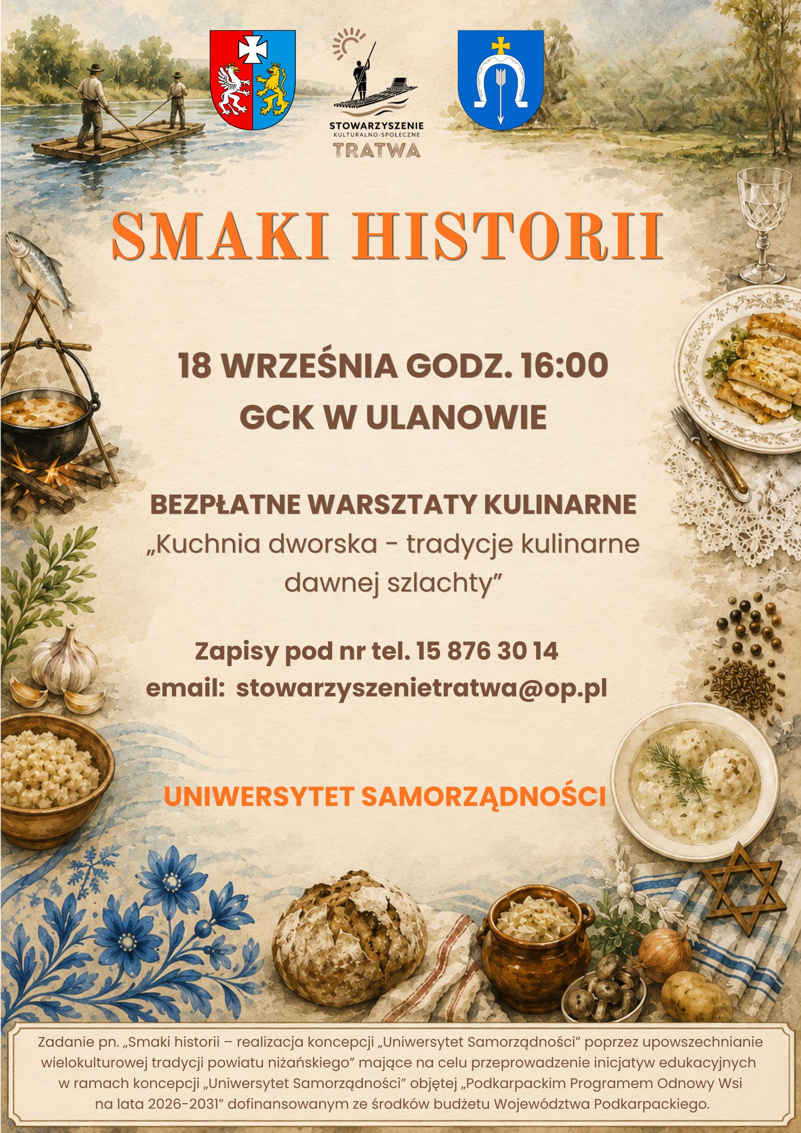 Odkryj Smaki Historii! Zaproszenie na Warsztaty Kuchni Dworskiej w Ulanowie