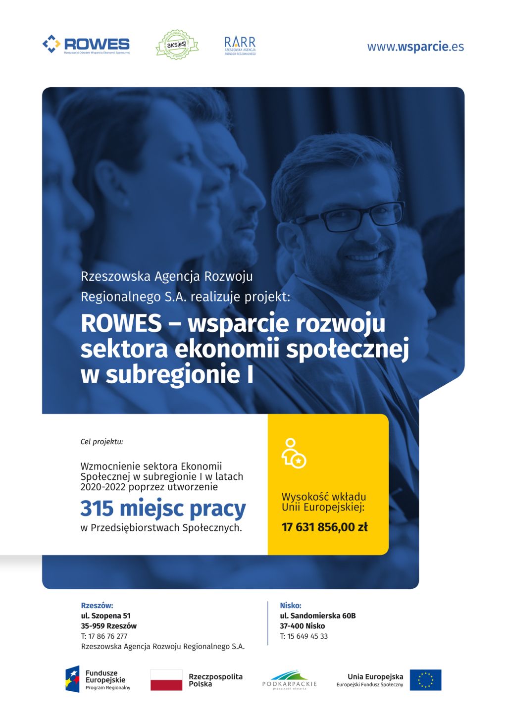 ROWES - wsparcie rozwoju sektora ekonomii społecznej 