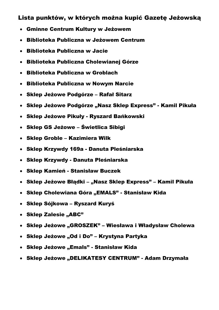 Nowy numer "Gazety Jeżowskiej"