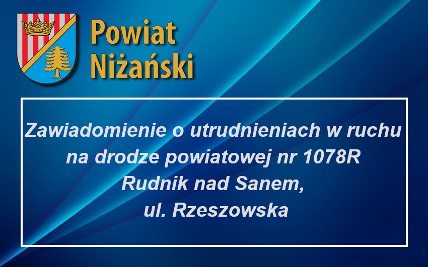 Zawiadomienie o utrudnieniach w ruchu