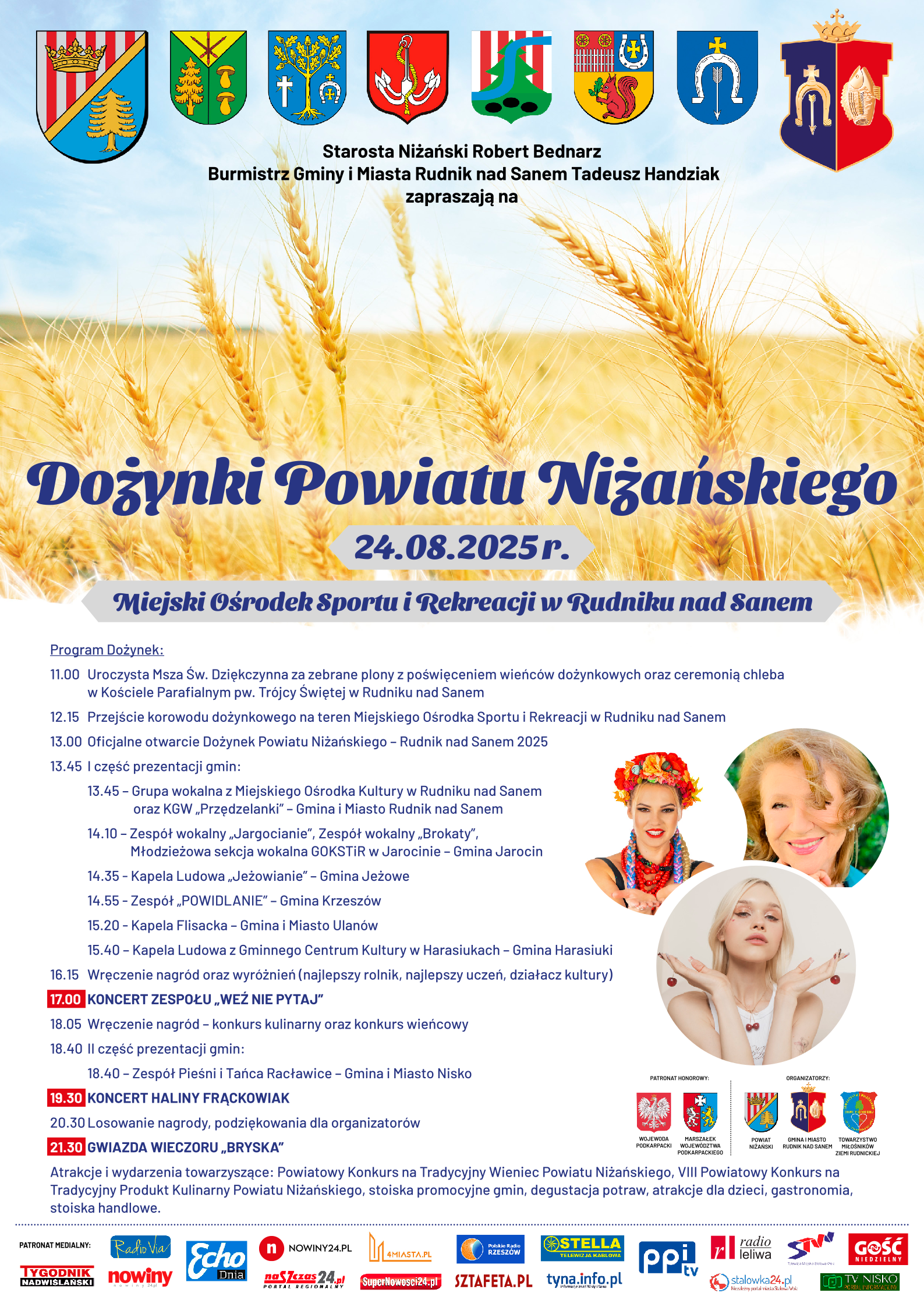 Dożynki Powiatu Niżańskiego Rudnik nad Sanem 2025