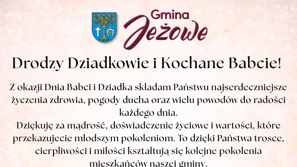 Z okazji Dnia Babci i Dziadka 💐